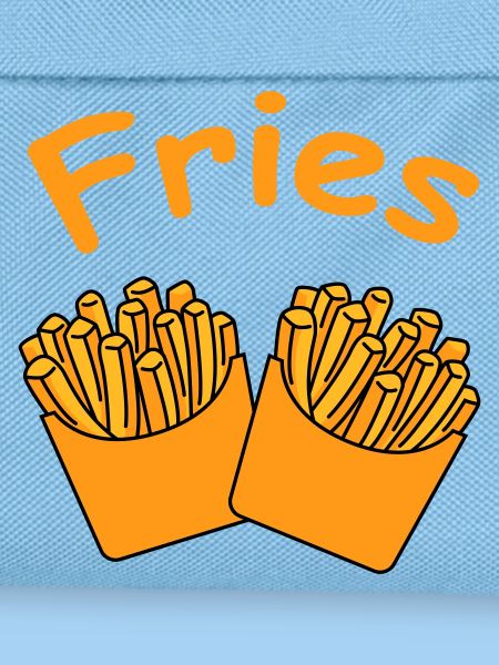 Fries Duo Cartoon YellowOrange