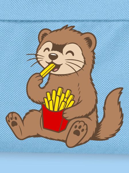 Frettchen mit Pommes