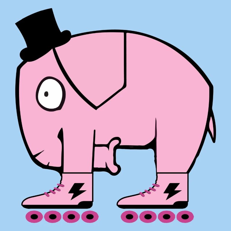 Pinker Elefant