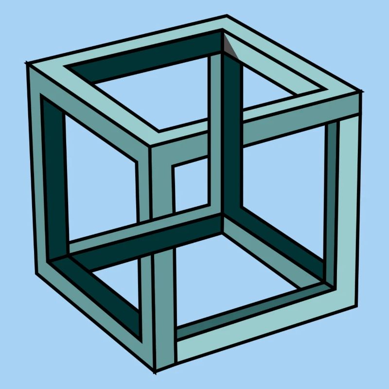 Escher Impossible Cube