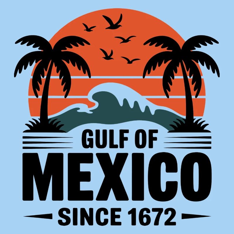 Gulf of Mexico Since 1672 Retro Beach Vibes