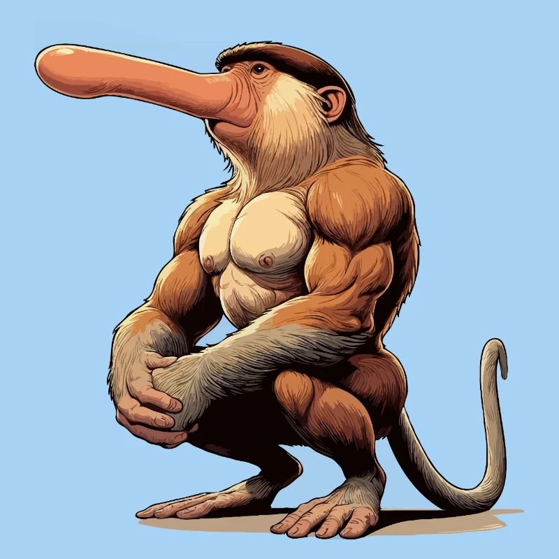 Proboscis monkey tough