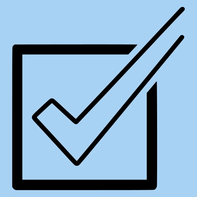 Checkliste Häkchen Box Erledigt