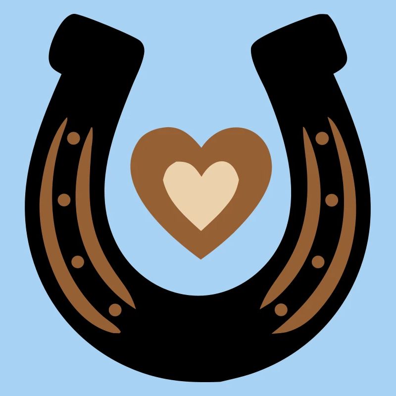 Horseshoe Heart Equestrian Luck