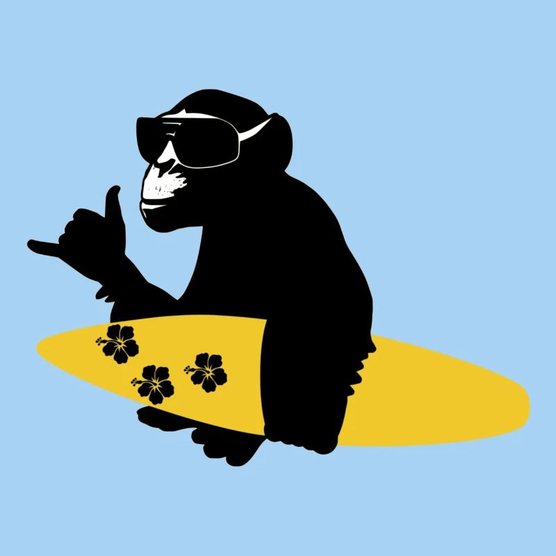 surfing monkey
