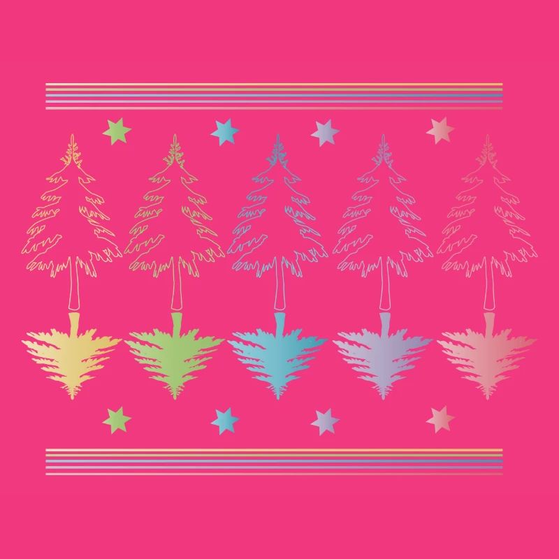 Christbaum, Tannenbaum oder Weihnachtsbaum Umrisse