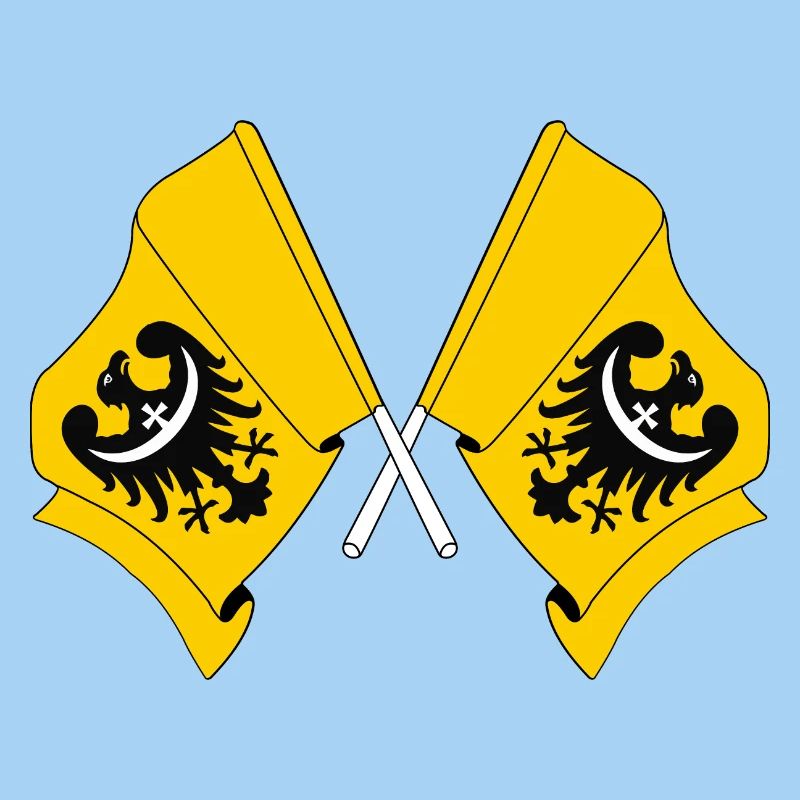 Deux drapeaux de Basse-Silésie