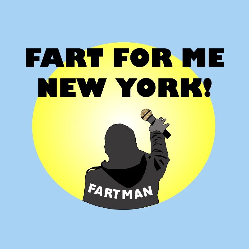 Fart Man Comedy Illustration