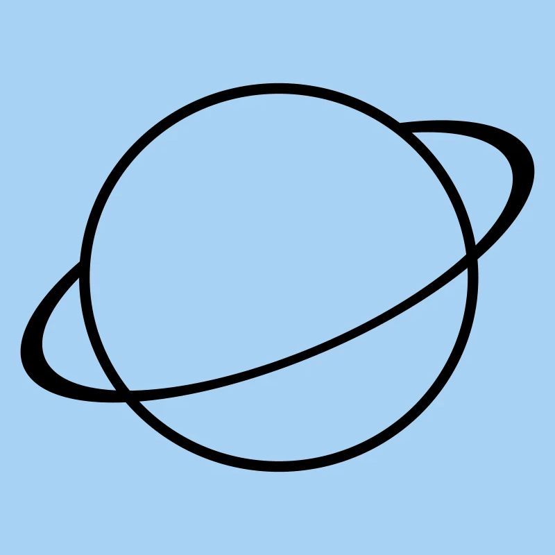 Saturn Icon – Planet Symbol