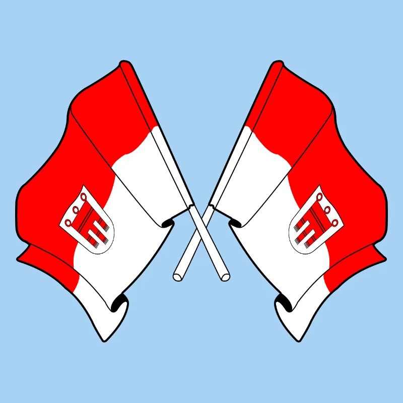 Drapeaux du Vorarlberg croisés