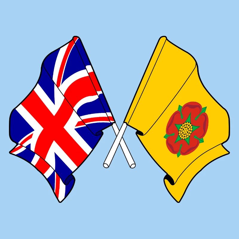 Lancashire & Great Britain Flag