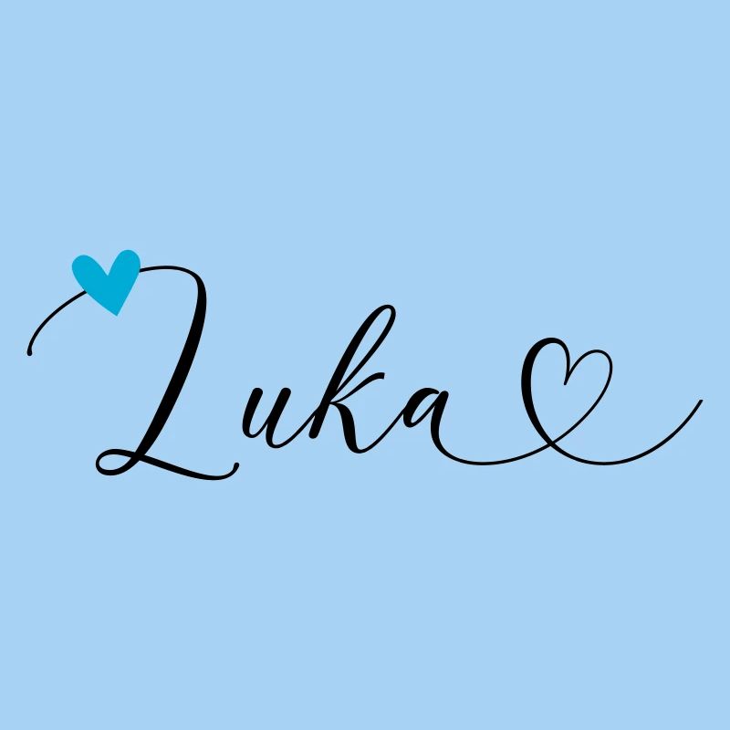 Luka Surname First name Calligraphy Heart