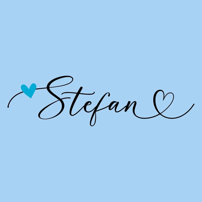 Stefan Surname First name Calligraphy Heart