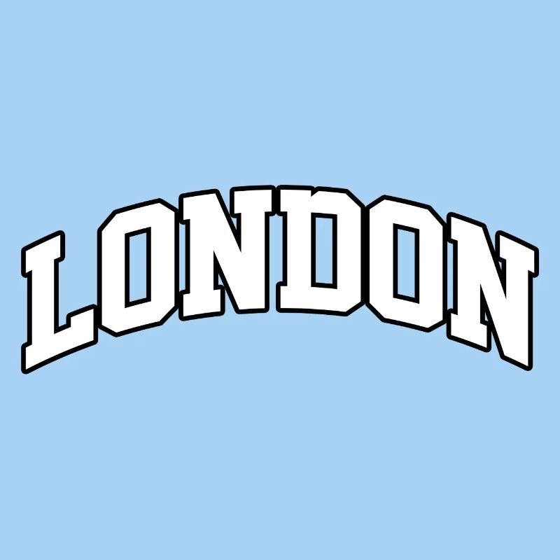 London logo: Collegiate design with British style