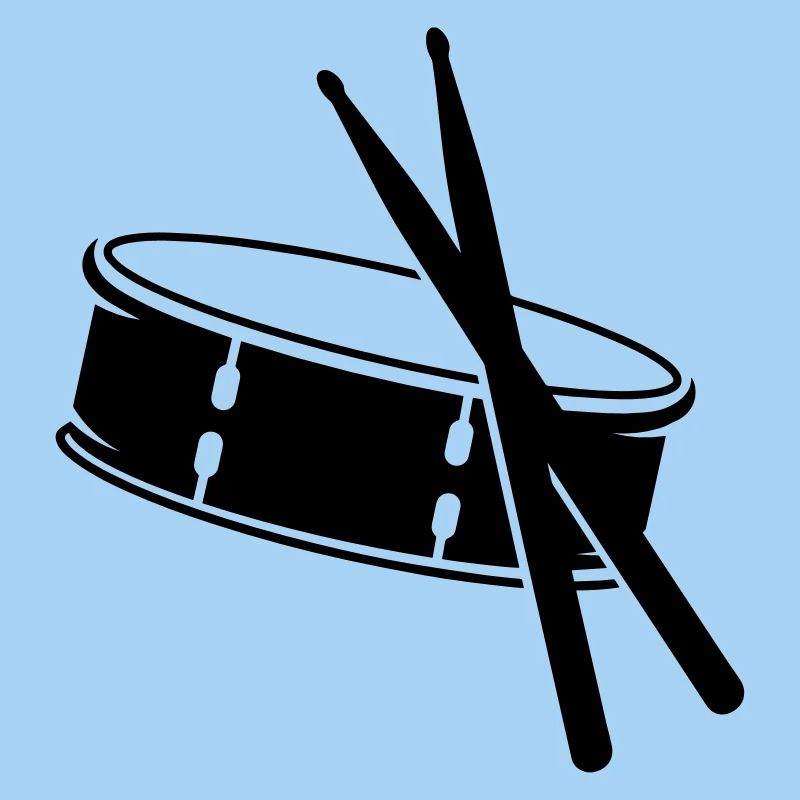 A drum and sticks