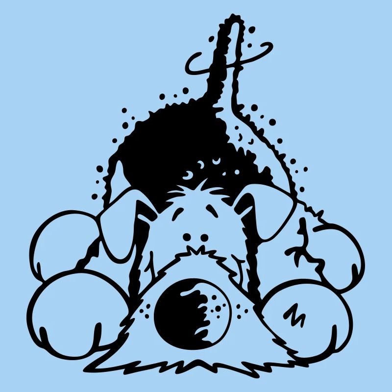 Verträumter Airedale Terrier