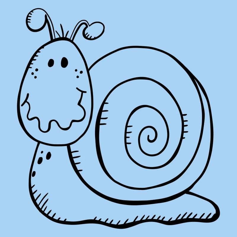Escargot drôle