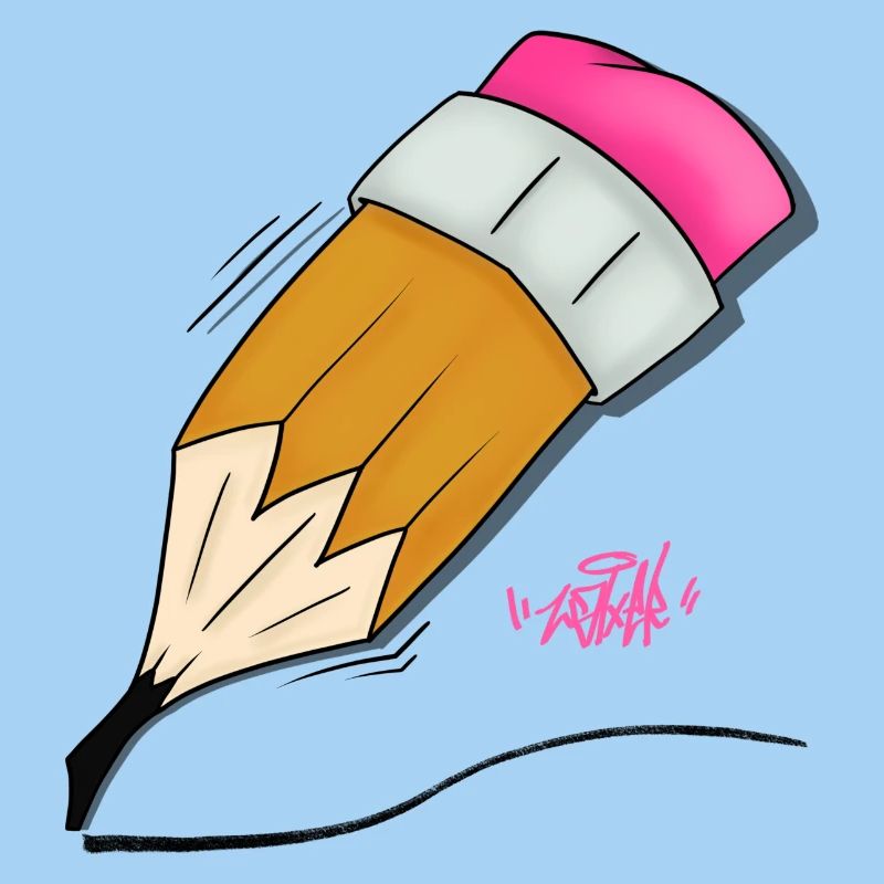Buntstift Doodle Stil