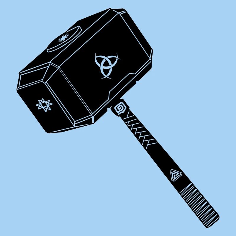 Marteau de thor Thor s avec symboles vikings
