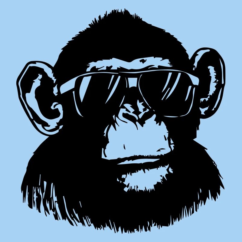 Cooler Affe