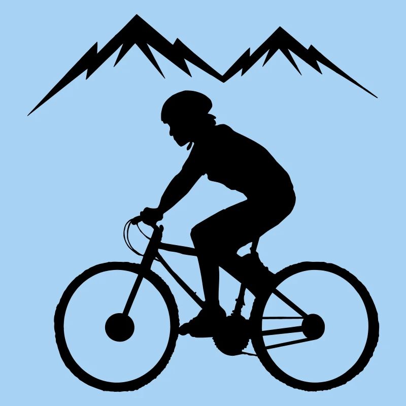 Biker mountains background