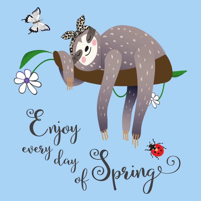 Sloth in spring