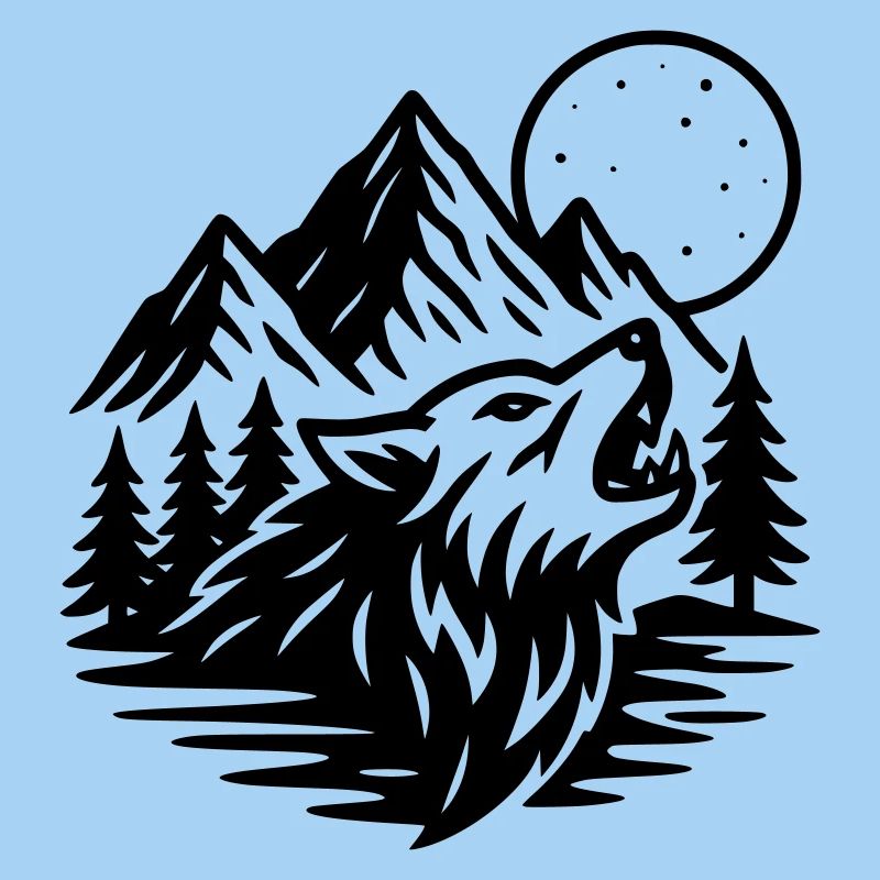 Full Moon Wolf