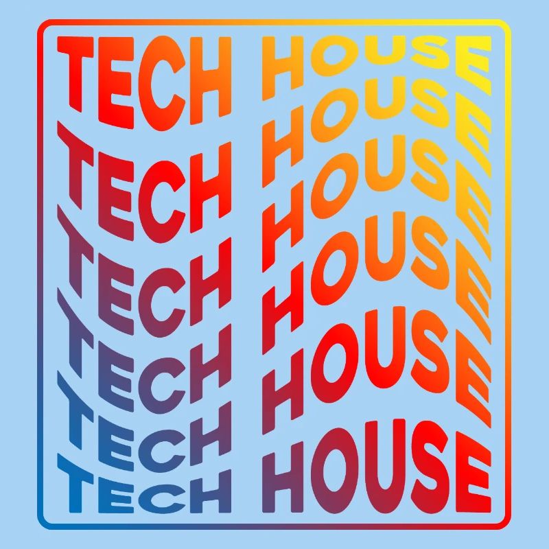 Tech House Neon Gradient Repeats