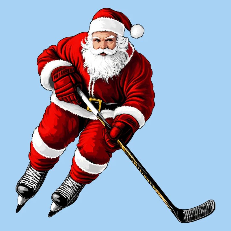 Weihnachten Eishockeyspieler