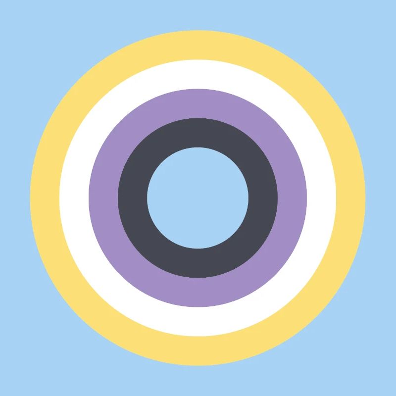 Concentric Ring Palette LGBTQ Non Binary