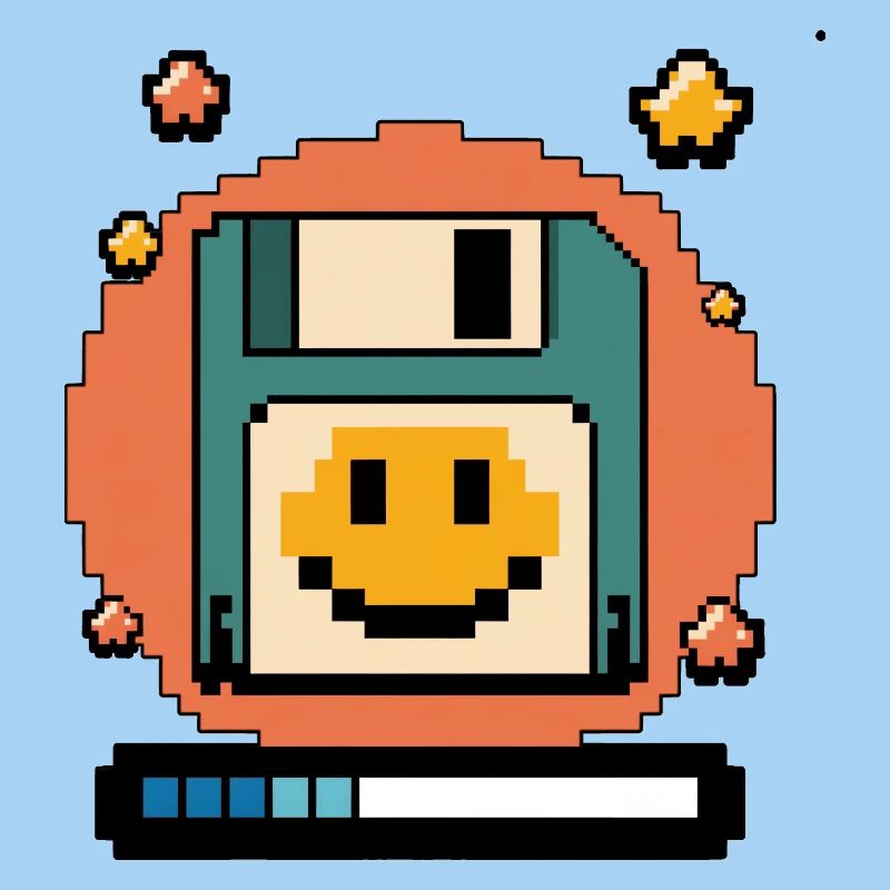 Floppy Disk Retro Internet