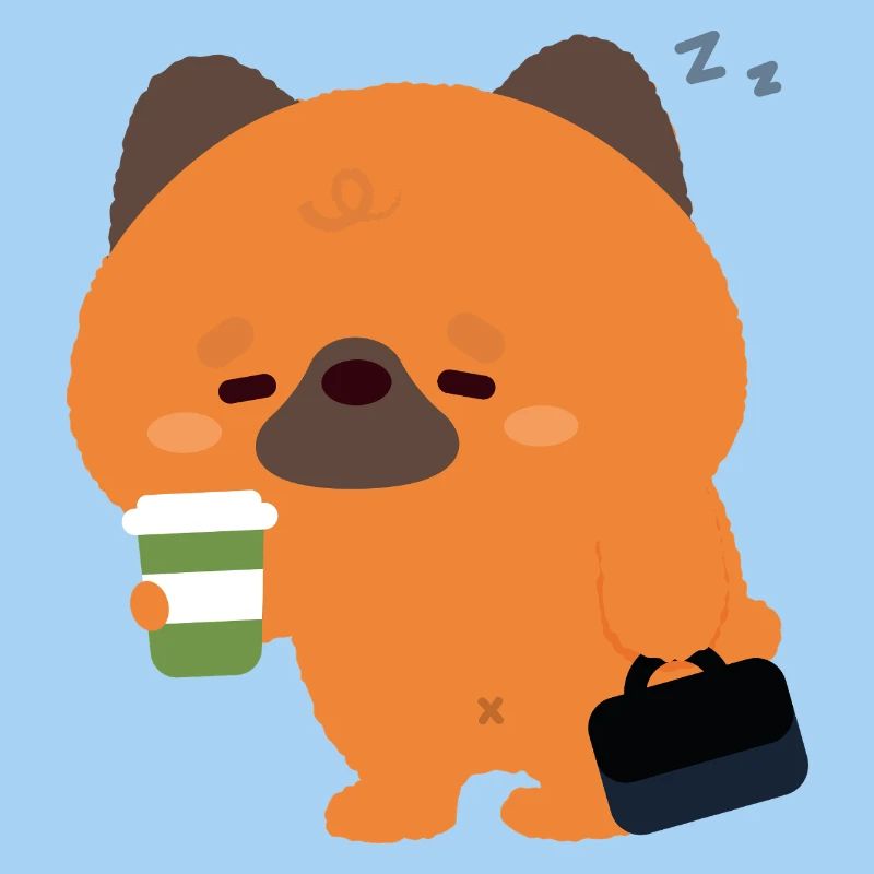 Schläfriger Deutscher Schäferhund-Kaffee