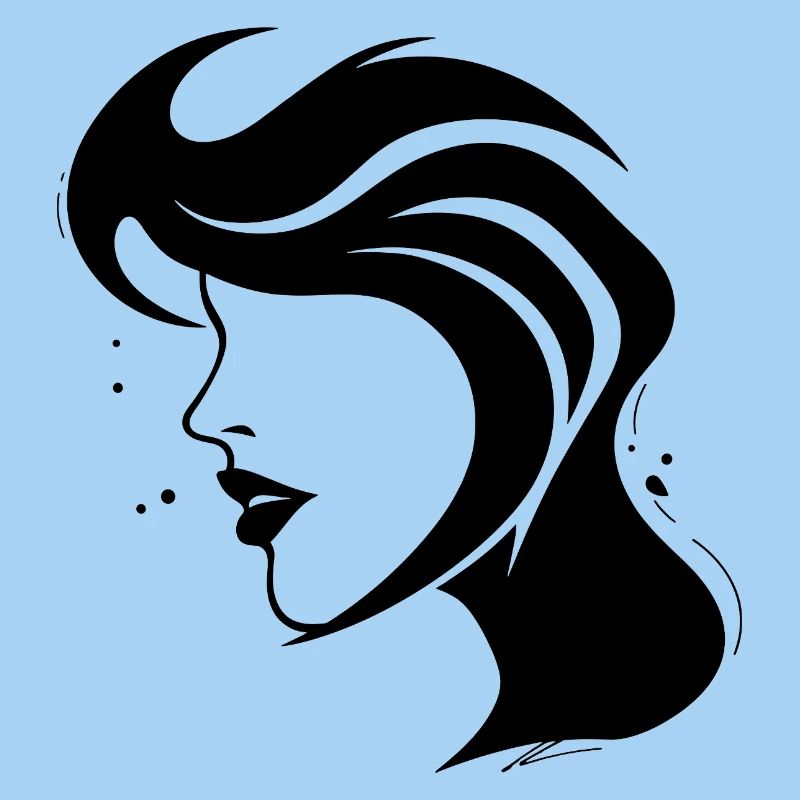 Femme Silhouette - Visage abstrait