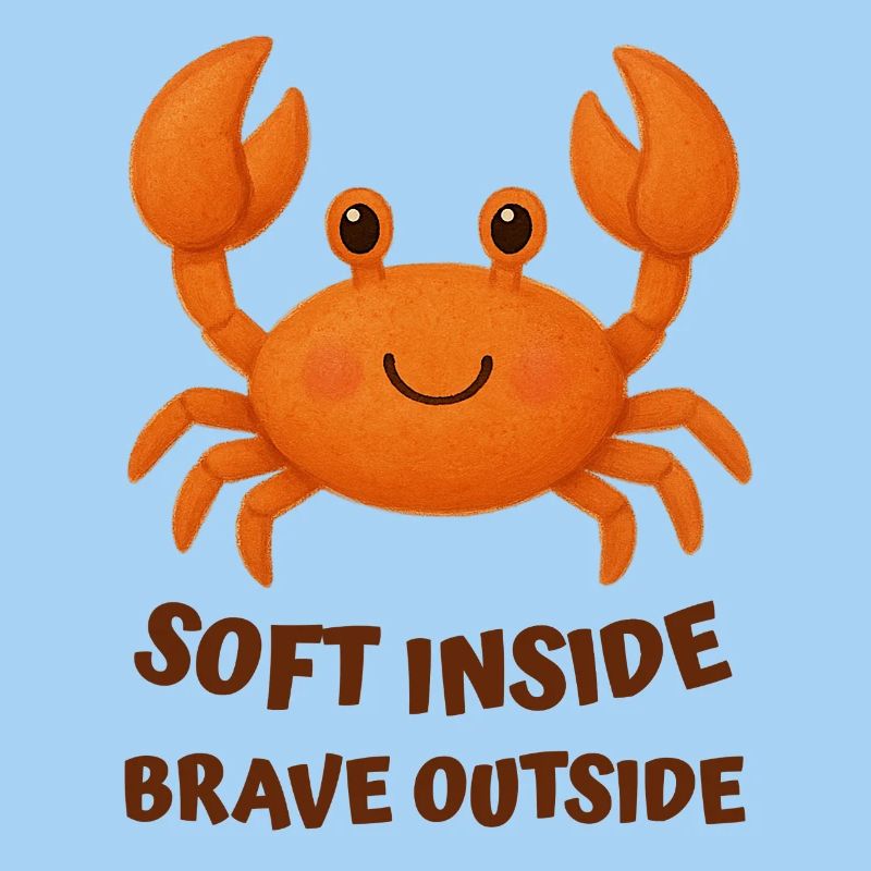 Crab tender on the inside, the outside
