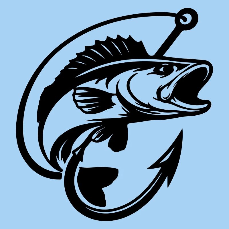 Logo de pêche au brochet