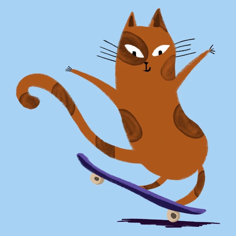Cat Skateboard
