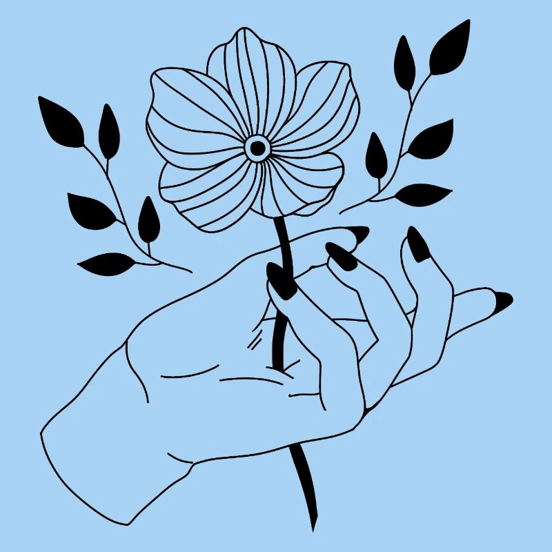 Fleur en main