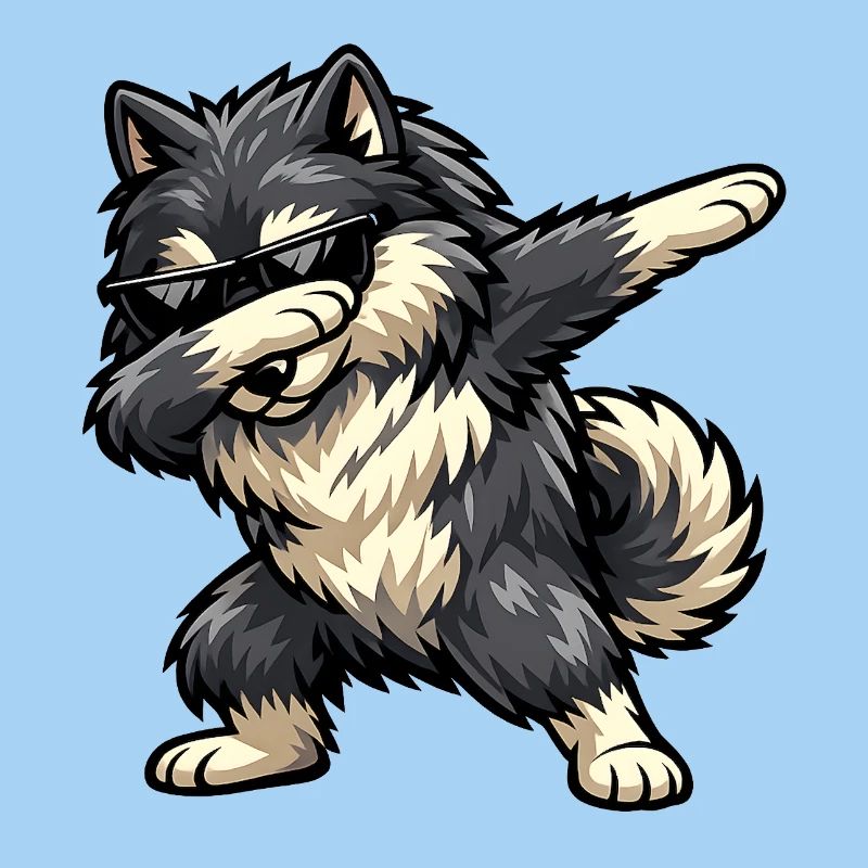 Dabbing Wolfsspitz