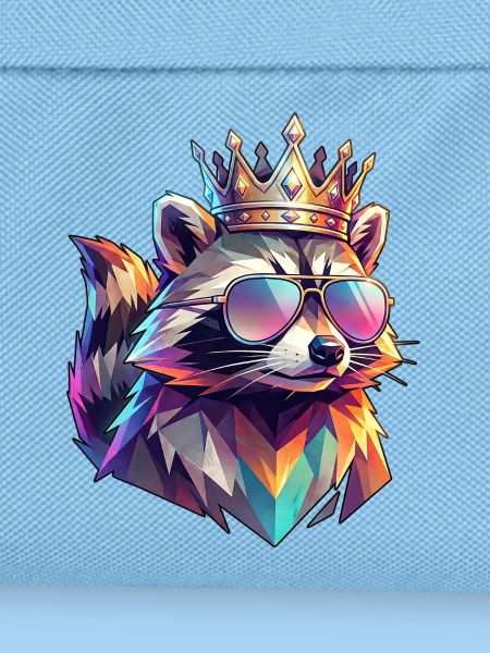 Poly Art König der Waschbären