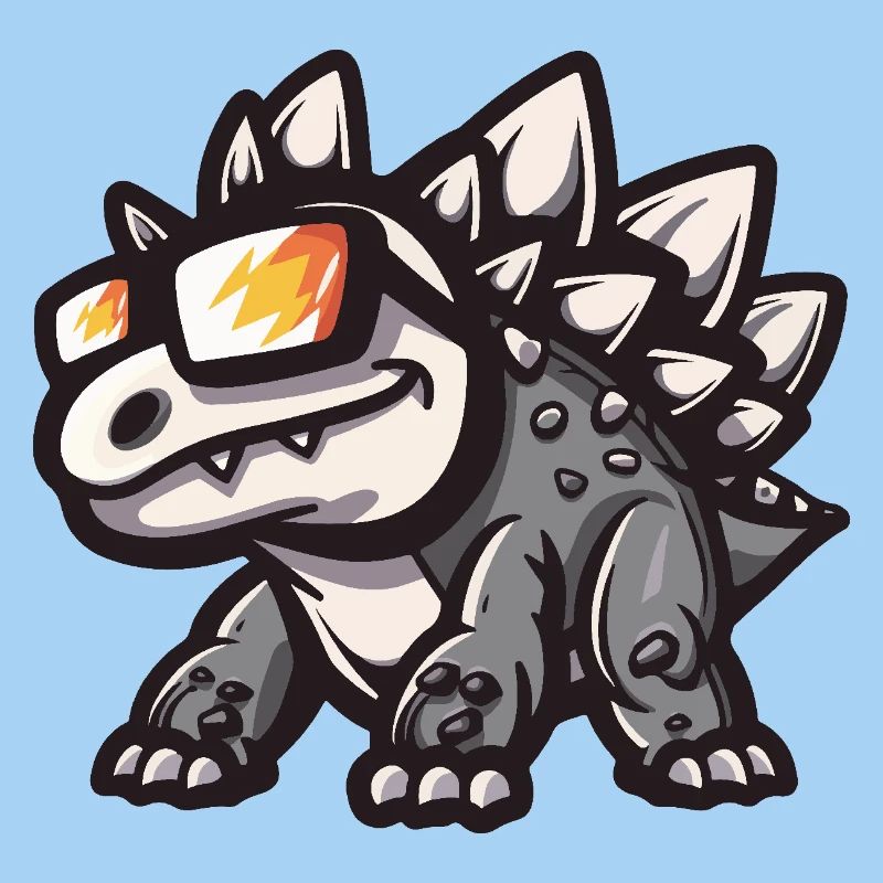 Dinosaurier stegosaurus Cool Comic