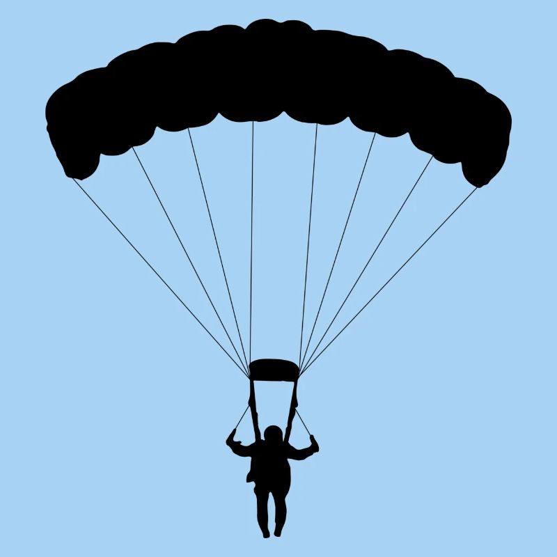 parachute skydiving parachuting skydiver
