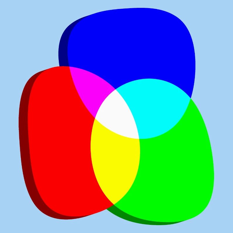 RGB color wheels eccentric