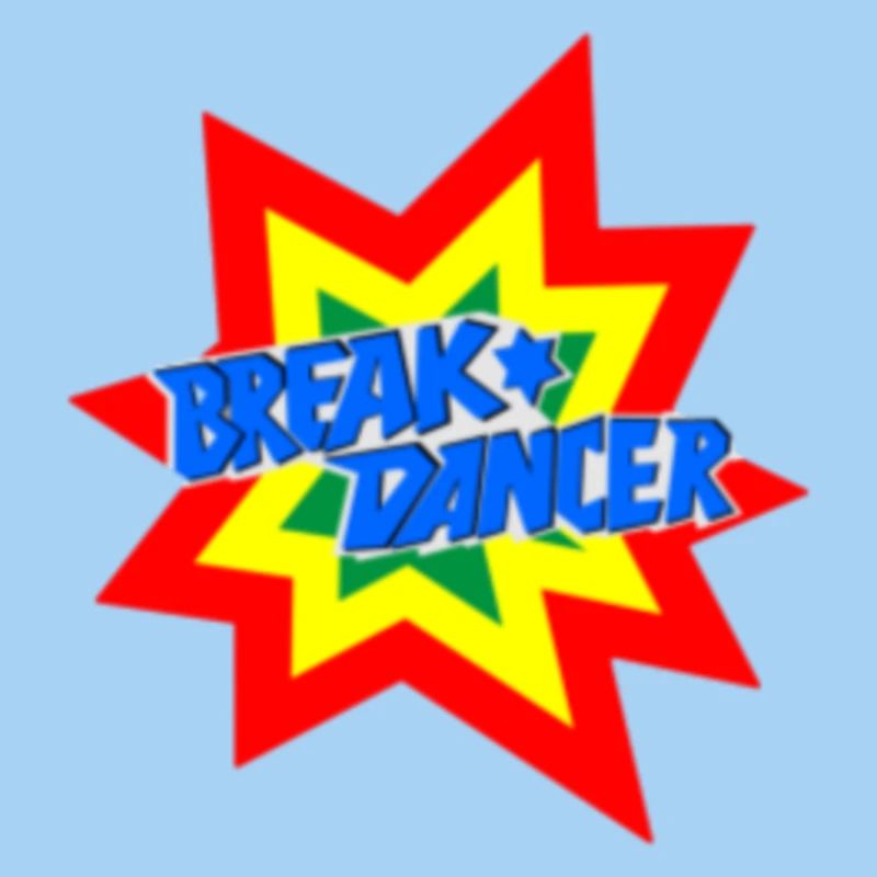 Lebhafte Breakdancer Motivgestaltung