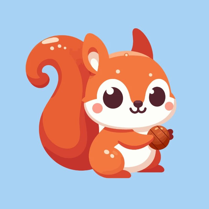 Chibi Eichhörnchen Kawaii