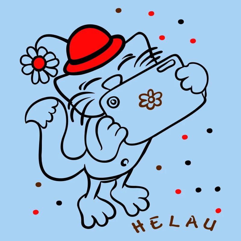Katze feiert Karneval