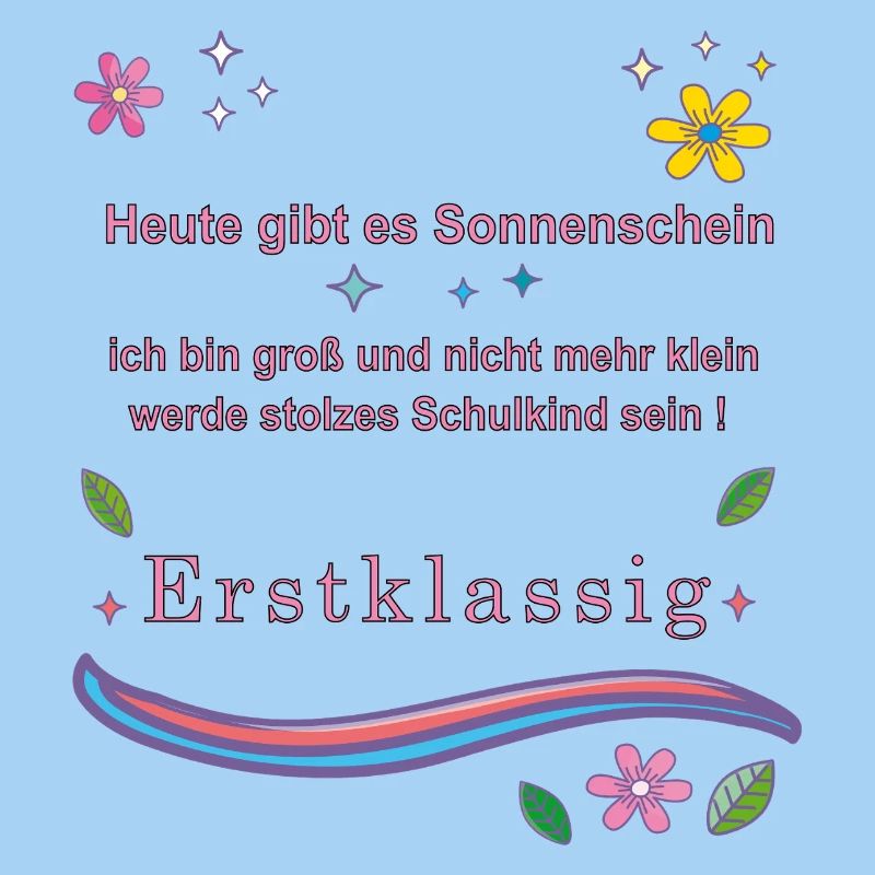Schulkind Erstklassig