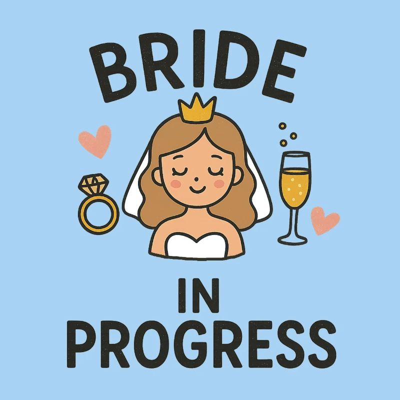 Bride in Progress - Funny EVJ Party Conception nuptiale