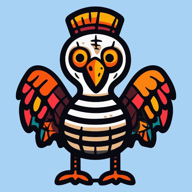 Turkey Halloween Zombie