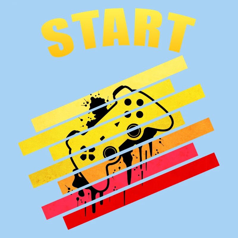 Retro Vintage Start Gaming Controller | Neon Graff