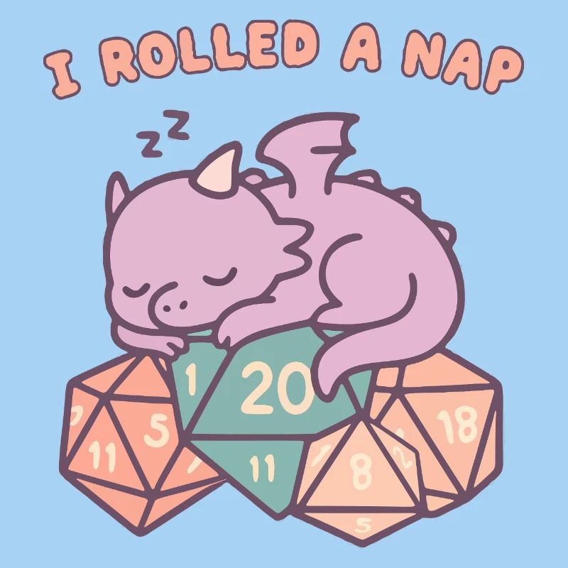 Nickerchen Rollender Drache